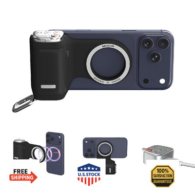 COMITOK Magnetic Camera Grip for iPhone 17 Pro, No App Needed for iOS26 System,