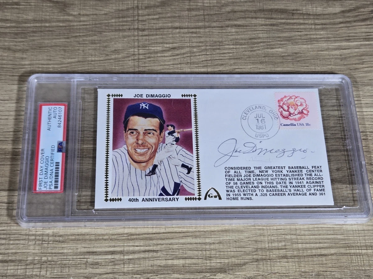 Joe DiMaggio Professional Sports Authenticator (PSA) Baseball