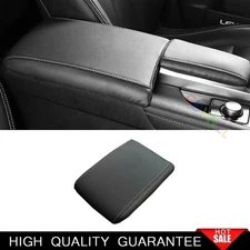 For Lexus RX350 450h 2016-2022 Black Leather Console Armrest Box Cap Cover Trim