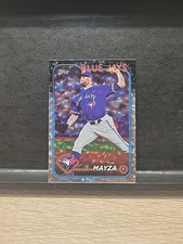 2024 Topps Update TIM MAYZA #US203 Silver Crackle Foilboard BLUE JAYS