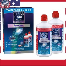 CLEAR CARE PLUS Contact Lens Solution 12 Oz -...