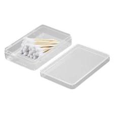 2PC Empty Clear Playing Card Deck Protector Coin Storage Box Poker Badge Holder