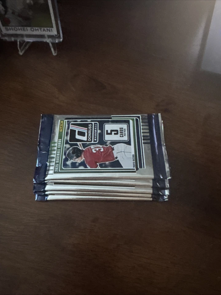 Lote de 5 PACK: Paquete de 5 tarjetas de béisbol Donruss 2025 - Sellado de fábrica - **Envío gratuito Foto 3 de 4