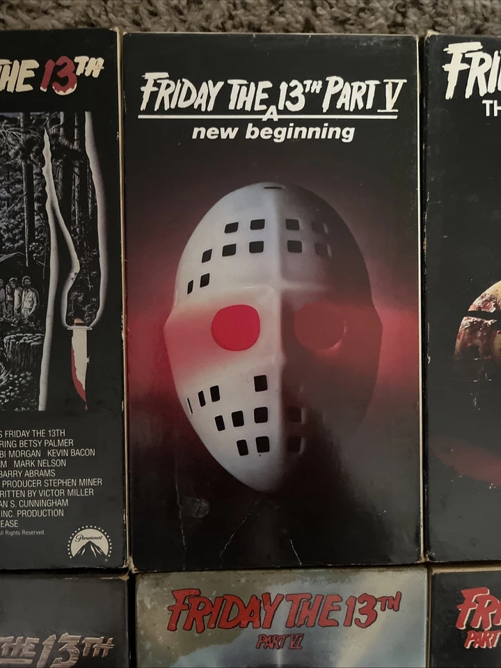 Friday The 13th Complete VHS Lot 1 2 3 4 5 6 7 8 9 10 X Freddy Vs Jason Voorhees - Image 3 of 4