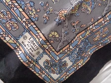 Women's LIBERTY of LONDON All Silk Made in England ~ 17" x 17" Square Scarf