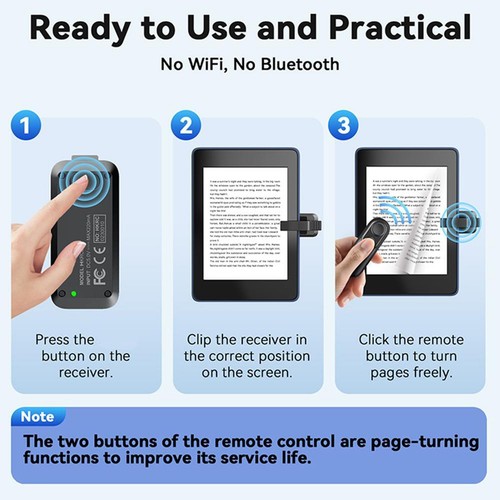 Tablet Page Turner,Wireless Foot Pedal Tablets Smartphones Silent Bluetoot EDR - Zdjęcie 2 z 10