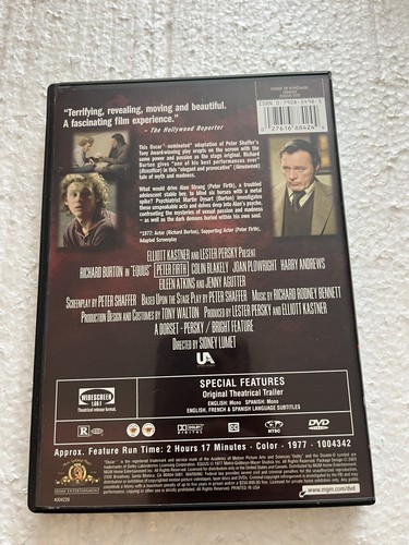 Equus (DVD, 1977) Richard Burton, Peter Firth, Colin Blakely, Joan Plowright - Picture 2 of 3