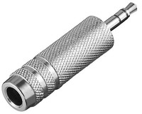 Goobay® Audio Adapter Stereo Klinke 3,5 Mm Stecker Auf 6,35 Mm Kupplung Buchse