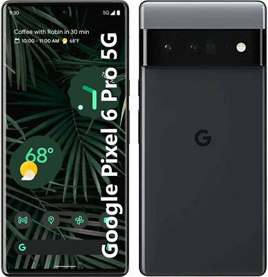 Smartphone Google Pixel 6 Pro 5G 12GB+128GB 6,7 '' Stormy Black Schwarz Neu
