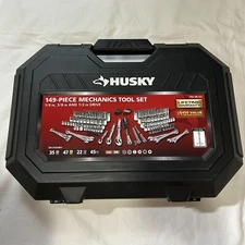 Husky 149 Piece Mechanics Tool Set - 1/4 In, 3/8 In, And 1/2 In Drive - Complete
