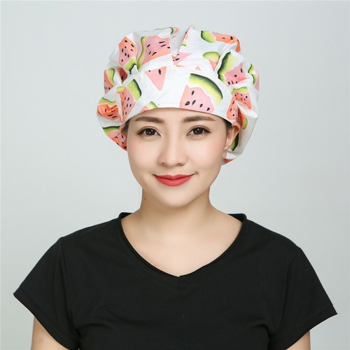 Womens/Mens Florals Printed Cap Scrub Hat/Cap Head Wear Adjustable Accessories - Picture 366 of 660
