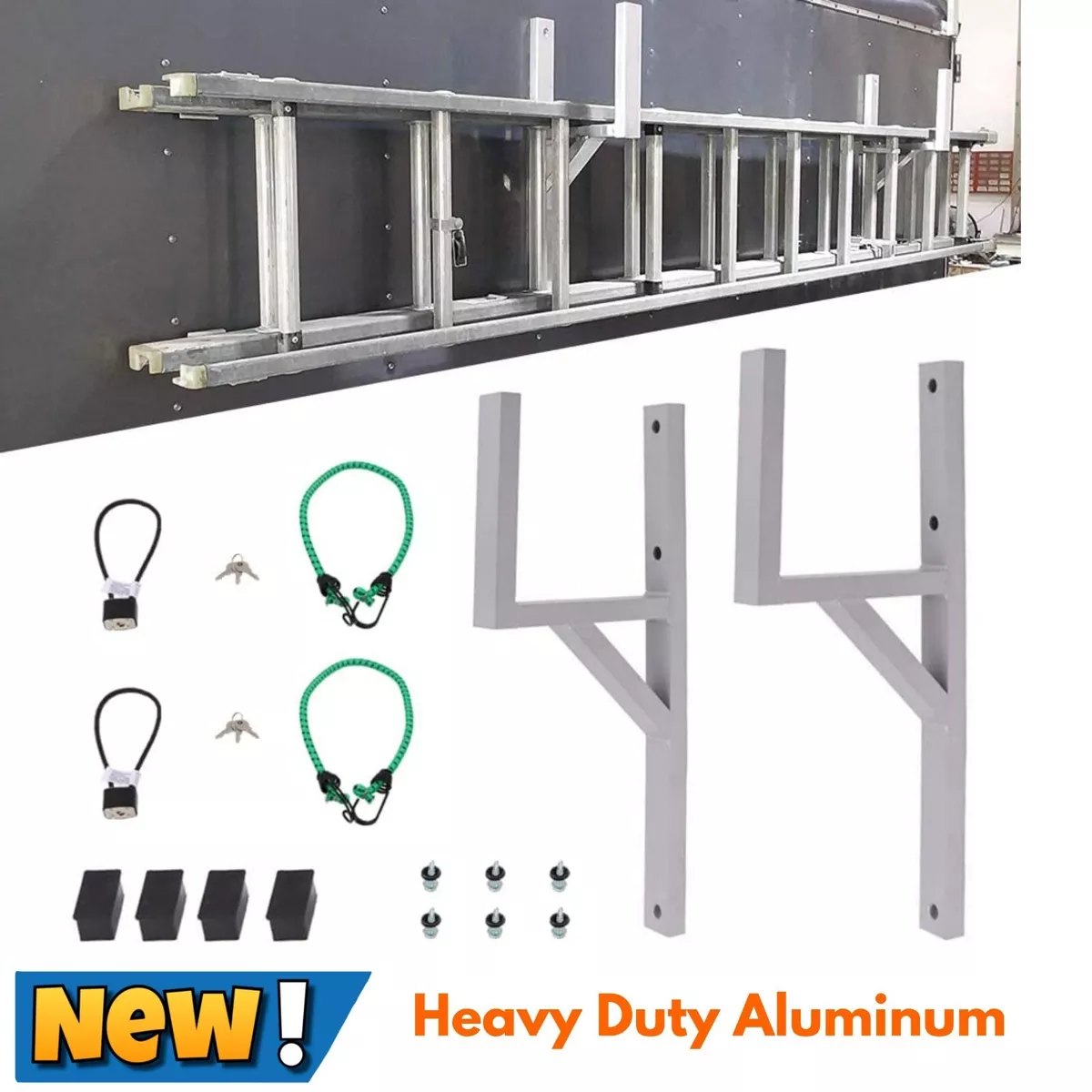 Universal Aluminum Side Mount Ladder Racks for Enclosed Cargo