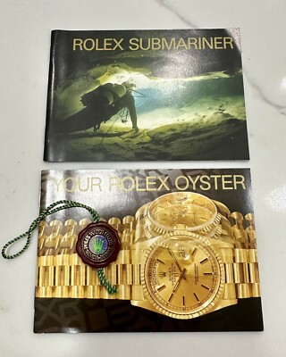 ORG Vintage Rolex Submariner Booklet Manual SET 16610 16613 16600