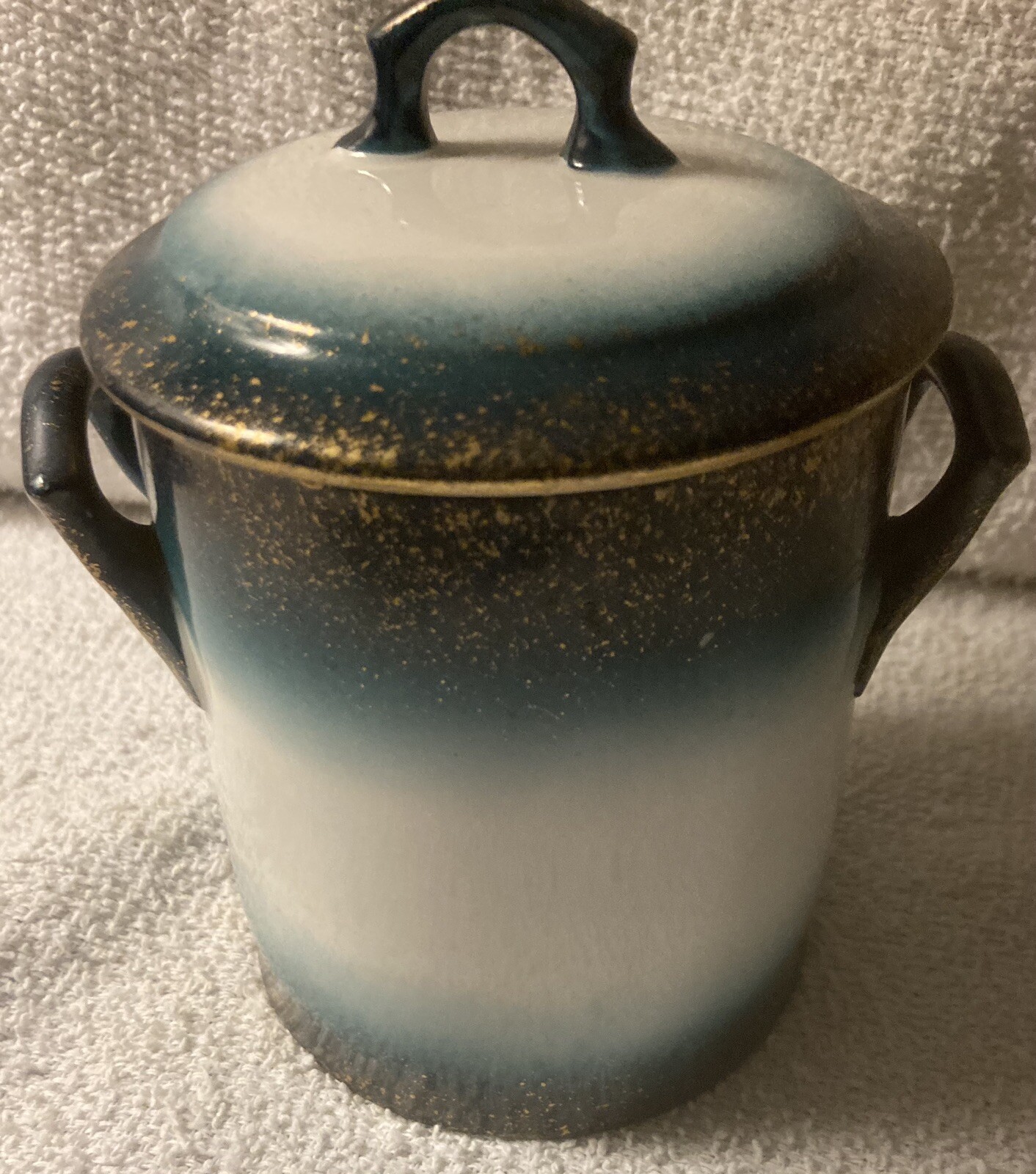 Antique Condensed Milk Container Portrait Emerald Green Gold Jar eBay