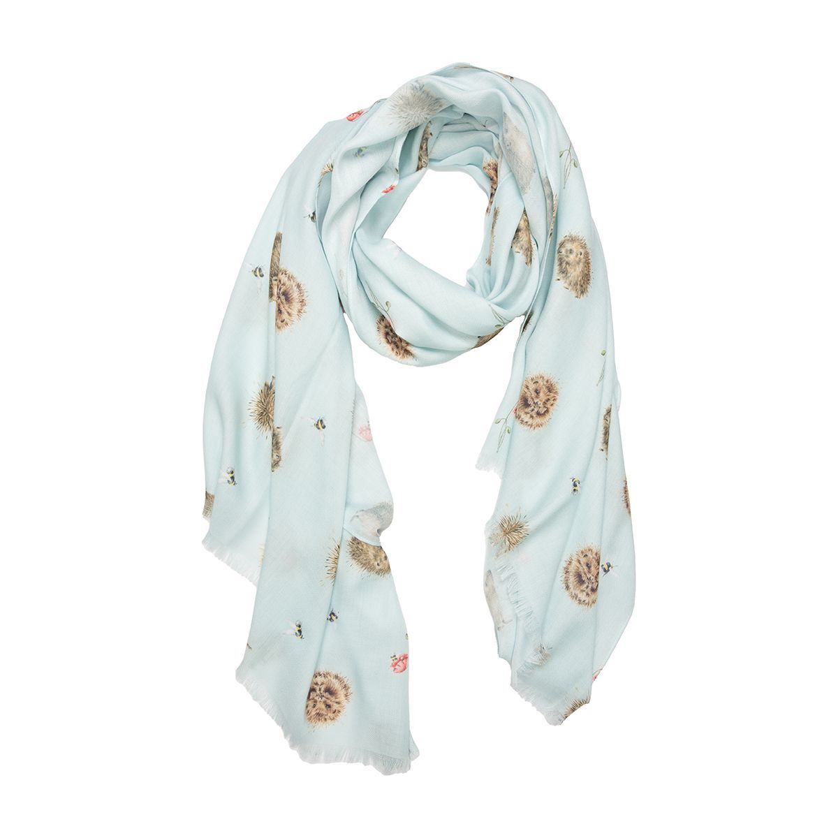 Wrendale Designs Awakening Hedgehog Design Scarf Women's Accessory or Gift Idea