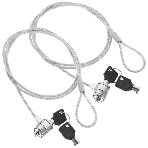  2 Sets Laptop Lock Office Cable Locks with Keys Security Hardware