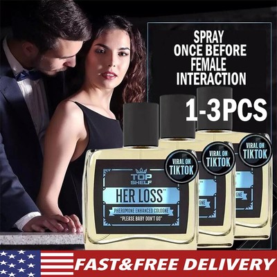 1-3PCS Her Loss - Pheromone Cologne for Men | Attraction & Confidence | Men s