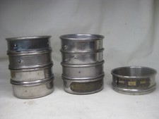 9 vintage 3" diameter Newark Wire Cloth Co. sieves sieve lot 40 60 80 mesh B