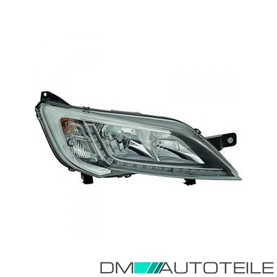 Scheinwerfer Depo H7 TGFL chrom rechts passt für Citroen/Fiat/Peugeot ab 14