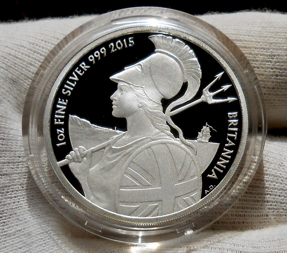 2015 Britannia Silver 1 Oz. Proof Coin in OGP Mint Condition/Original FDC