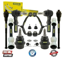 NEW MOOG Front Control Arm & Ball Joint W/ Sway Bar & Tie Rod End 10PCS Set GMC
