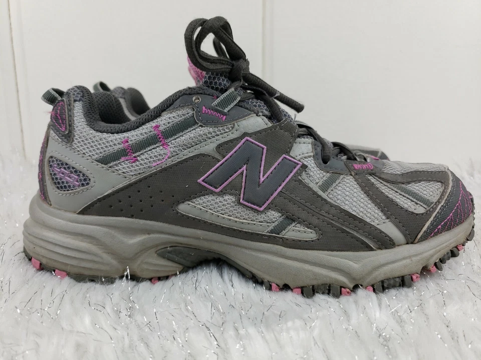 Tênis de corrida New Balance 411 feminino WT411GP cinza rosa todo terreno tamanho 8,5 B - Imagem 3 de 4