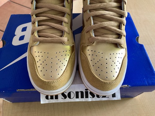 2010 Nike Dunk High Premium SB Koston Thai Temple Metallic Gold 313171 702 US 11 - Picture 10 of 24