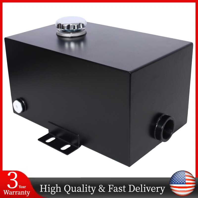 5 Gallon 14 Gauge Steel Hydraulic Fluid Reservoir Tank Outlet 0.75" & Inlet 1.5"