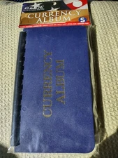 Small Currency Album Banknote Holder Modern Regular Size 10 Page Whitman Case