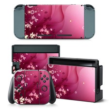 For Nintendo Switch Console  Joy-Con Controller Floral Vinyl Art Skin Decal