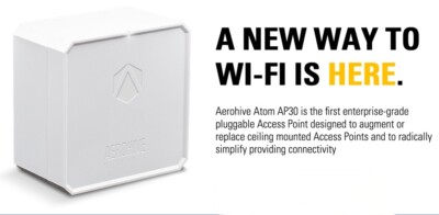 Extreme Networks Aerohive Atom AP30 Enterprise Quality Wi-Fi Access Point