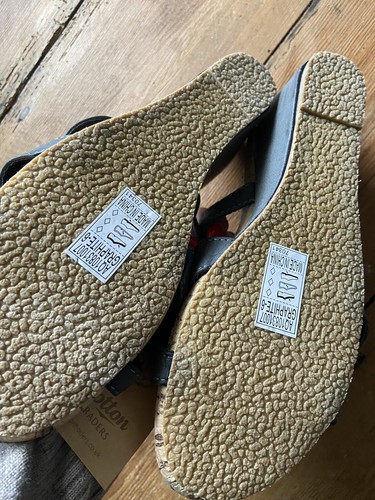 Cotton Traders Flower Wedge Mule Sandals Bnwt Uk 6 New - Picture 5 of 5