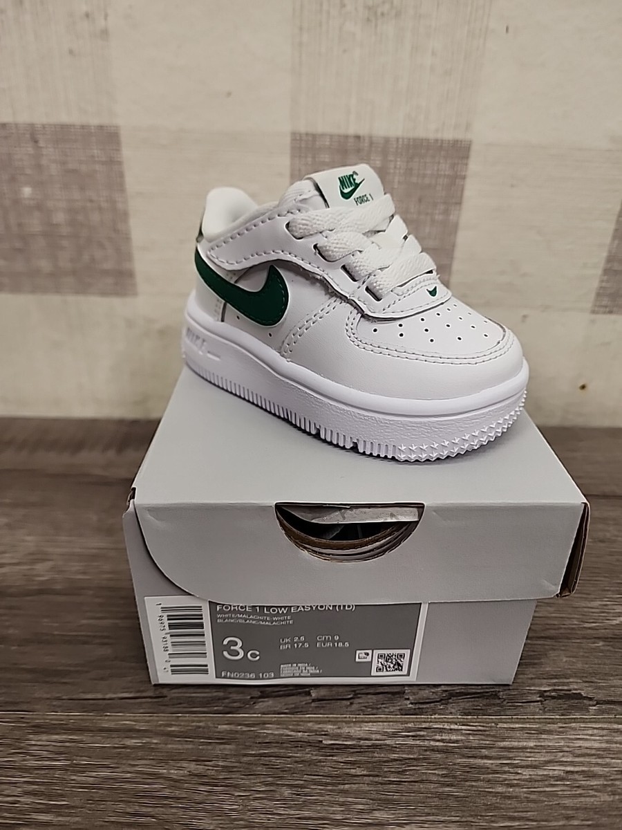Nike Force 1 Low EasyOn Baby/Toddler Shoes White Malachite