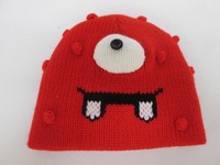 Classic Yo Gabba Gabba Rare Concept One Kids Unisex Red White Muno Beanie Hat Classic Yo Gabba Gabba Rare Concept One Kids Unisex Red White Muno Beanie Hat