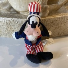 The Disney Store Uncle Sam Goofy Bean Bag Patriotic Plush 8