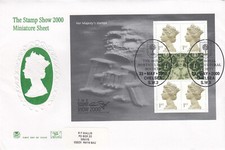 Her Majestys Stamps GB Stuart FDC RHS Royal Horticultural Chelsea 2000 (102826) 