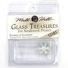 Rare Mill Hill Glass Treasures 12161 Sm.Snowflake Mt Crystal