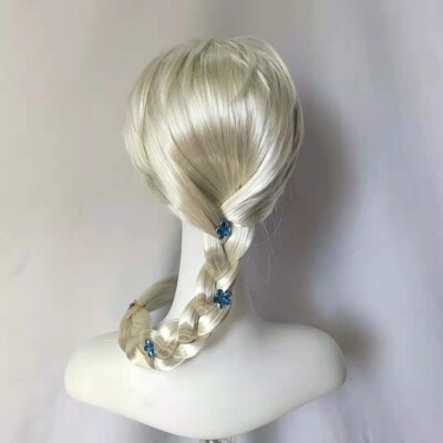 Schoene gefrorene Prinzessin Elsa Schnee Koenigin Erwachsene Peruecke Cosplay