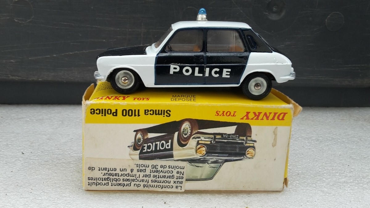 DINKY TOYS ANCIEN VOITURE SIMCA 1100 POLICE référence 1450 MADE IN SPAIN