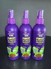 3 Pack Aussie Kids Moist Detangler Paraben Free 8oz Tropical Fruit FREE SHIPPING
