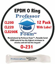 (12x) Professor Foam Hayward Chlorinator Lid O-rings CLX200K CL200 CL220 O-231