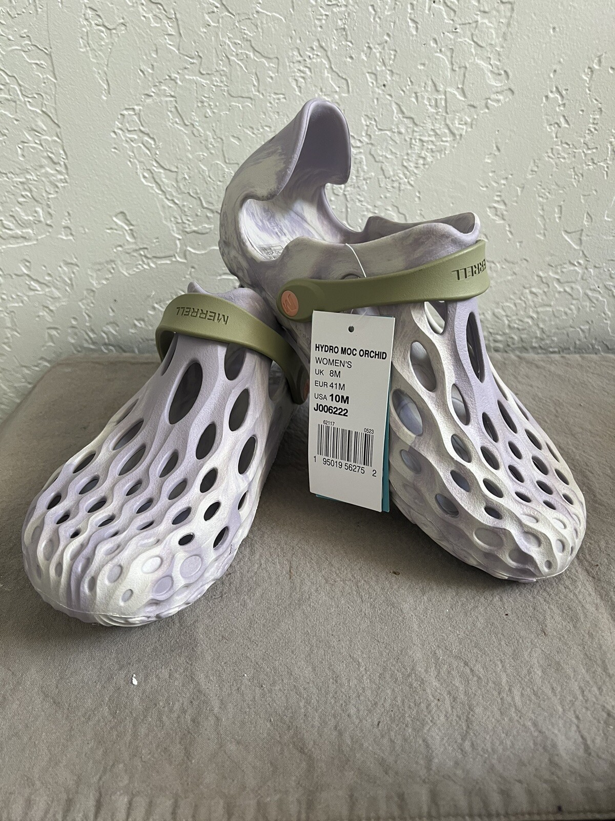 Merrell Donna Hydro Moc Orchidea Escursione Trail Comfort Viola Tg 10 NUOVO