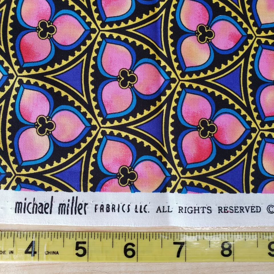 Tela Michael Miller 1+ Yarda Renacimiento Gótico Floral C3212 Algodón 44 x 50 Foto 2 de 4