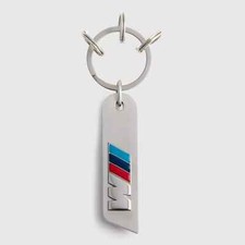 BMW Genuine Keyring M Logo Metal Silver Car Key Ring Accessory  