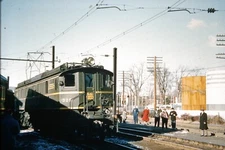 NEW HAVEN LINES 325 stanford ct jan16-55 train photo slide 35mm