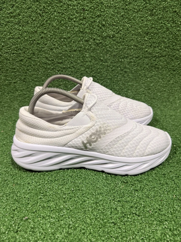 Sapato Feminino HOKA ONE ONE Ora Recovery 2 Tamanho 10 Branco Cinza Limpo! - Imagem 2 de 4