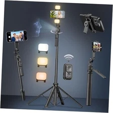 Auto Face Tracking Selfie Stick B-Auto Face Tracking Tripod with 2 Square Light