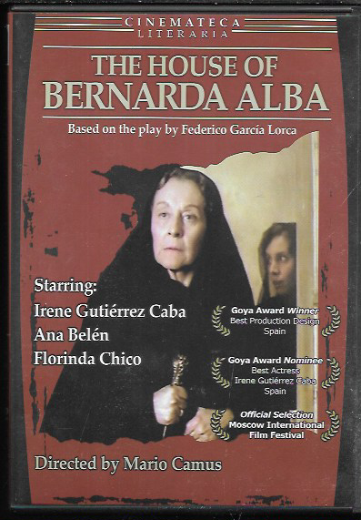 THE HOUSE OF BERNARDA ALBA GENUINE R1 DVD NTSC IRENE GUTIERREZ CABA ANA BELEN