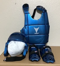 Lightniing by Proforce Martial Arts Blue YOUTH-MEDIUM Gear - Head, Chest & Shin