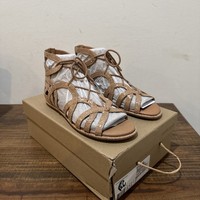 Gentle Souls Women's Break My Heart 3 Gladiator Sandals Gold Size 6.5 M